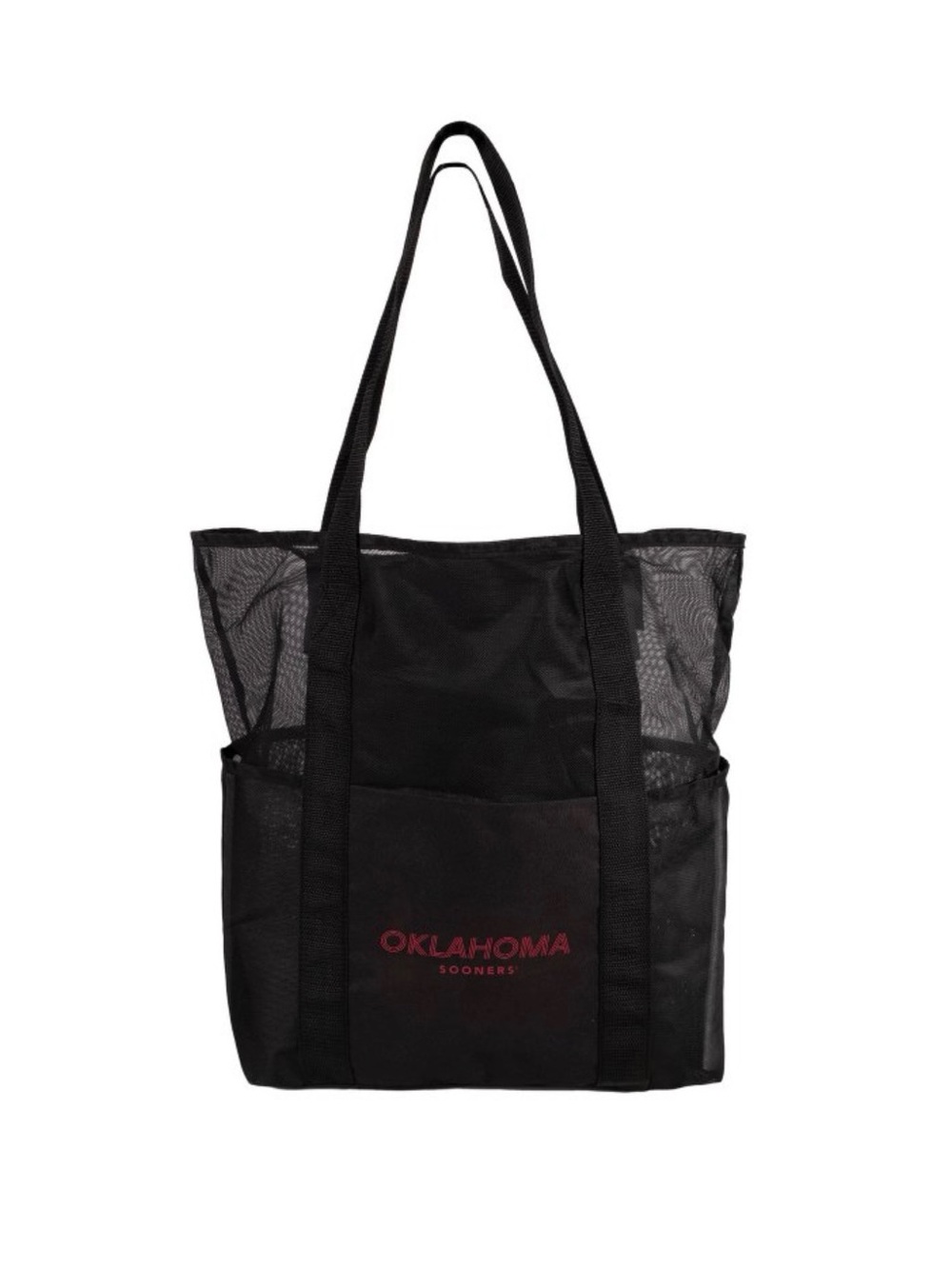 New! NCAA Oklahoma Sooners Black Mesh Tote Bag